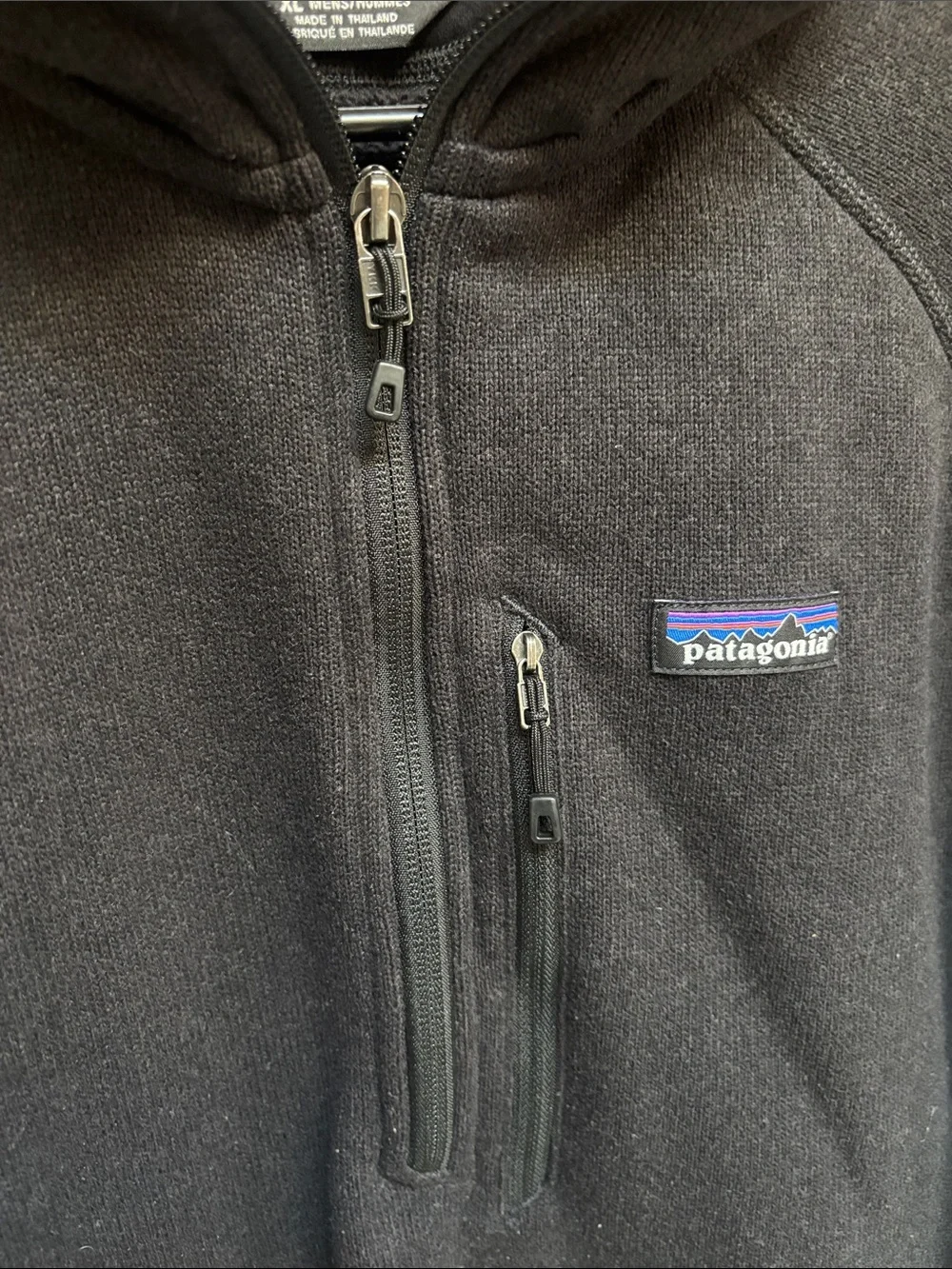 Patagonia Men's Better Sweater® 1/4 Zip Black Size XL